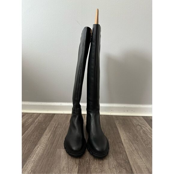 MICHAEL KORS RIDLEY BLACK OVER THE KNEE BOOT - Picture 4 of 11